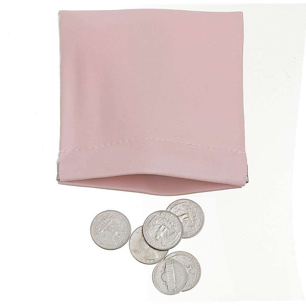 Mini Coin Pouch Purse, Leather Small Coin Wallet, Squeeze Coin Pouch Purse Chang